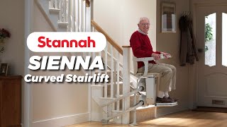 Stannah Stairlifts - Stannah Siena stairlift for curved stairs