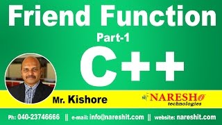 Friend Function in C++ Part 1 | C++ Tutorial | Mr. Kishore