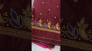 Pk Aari work blouse material sales call 6382350787