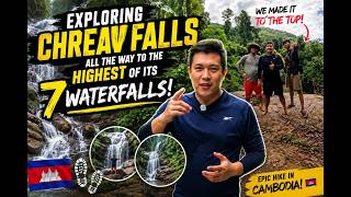 Exploring Chreav Falls all the way to the highest of its 7 waterfalls! 🇰🇭🥾