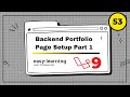 Laravel 9 Project #53 | Backend Portfolio Page Setup Part 1