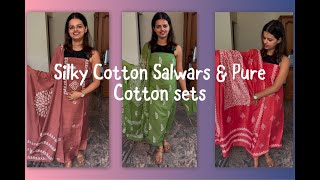 EPI 101|SILK FINISH COTTON MATERIAL SALWARS|BUDGET-BUY|SILKY COTTON \u0026 PURE COTTON@curatedvault