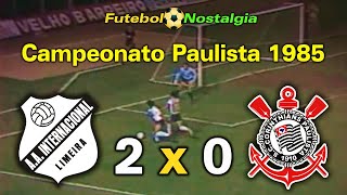 Inter de Limeira 2 x 0 Corinthians - 11-09-1985 ( Campeonato Paulista )