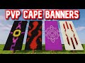 ✔ 4 AWESOME PVP CAPE BANNERS IN MINECRAFT TUTORIAL!