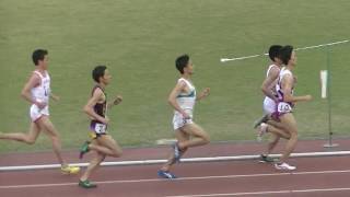 東海学生陸上競技春季大会　男1500ｍ4組タイムレース決勝　第1組　2016 4 10岐阜経済大学駅伝部