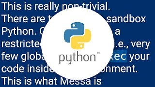 How can I sandbox Python in pure Python?