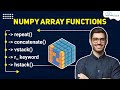Create Numpy Arrays Using Numpy Function (repeat, concatenate, vstack, r_ keyword, and hstack)