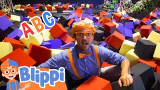 Blippi Learns The ABC's At a Trampoline Park For Kids | Educational Videos For Children