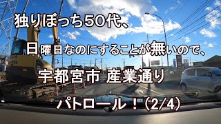 独りぼっち５０代、日曜日なのにすることが無いので、宇都宮市 産業通り パトロール！？（2/4）