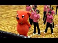 千葉国体　ハンドボール　ハーフタイム　carnavalを踊るチーバくん