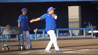 打撃音が美しい石井琢朗コーチと田中浩康コーチのノック 横浜DeNAベイスターズ 2022/10/21