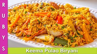 Keema Pulao Biryani Super Easy & Fast Recipe in Urdu Hindi - RKK