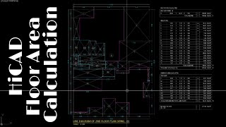 HiCAD Floor Area Calculation | Area Calculation of HiCAD | Vishal D'man