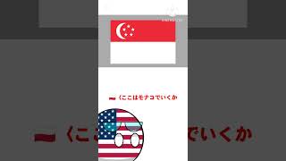 アメリカから教わる！国旗クイズ7 #ポーランドボール #polandball #countryballs #shorts #アメリカ #面白い #バズれ　