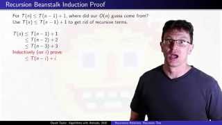 Recurrence Relations: Recursion Tree Method