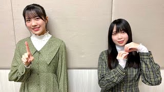 森本茉莉ちゃんと山口陽世ちゃんと小坂菜緒ちゃん