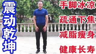 【早起動作7】震動乾坤，每天震一震，全身氣血都通暢，全身贅肉都趕跑【武醫張鵬養生】