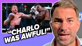 Eddie Hearn RIPS AWFUL Charlo who came for payday vs Canelo; Benavidez fight next for Alvarez!