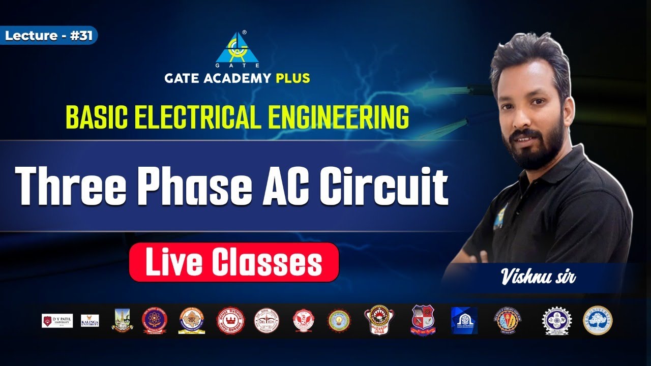 #31 Three Phase AC Circuit | Basic Electrical Engineering | By Vishnu ...