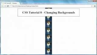 CSS Tutorial 8 - Styling Backgrounds