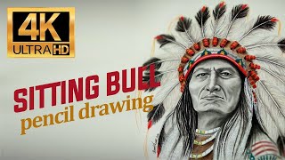 Oturan Boğa | Sitting Bull | Pencil Drawing