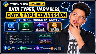 Variables, Data Types, User Input & Mini Project | Zero to AI episode 3
