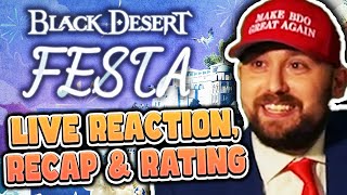 Did Pearl Abyss Pull It Off? | Black Desert FESTA (Calpheon Ball 2024) Live Reaction, Recap \u0026 Rating