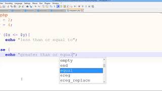 Comparison Operator in PHP - Stepwise PHP tutorial