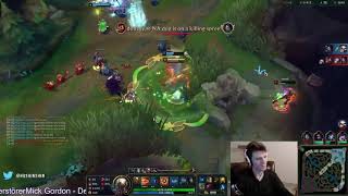 Hashinshin plugs this Ezreals mouth with a spear