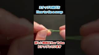 【最強】スナップの結び方【釣り糸結び方】