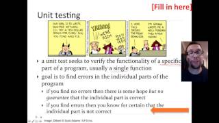 Testing, Part 1: Debugging and Testing