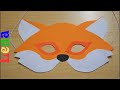 Fuchs Maske basteln mit Lena 🦊 How to make fox mask 🦊 как сделать маску лисы из бумаги