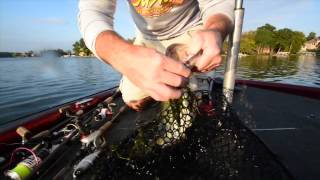 Slamming Bass with the BD Shad on Geist Lake