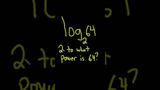 What is the Log Base 2 of 64? #shorts