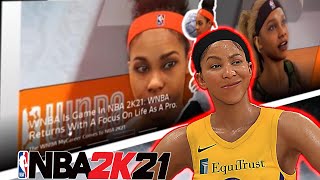 NBA2K WNBA LEAKED NBA 2K21 FEMALE MYCAREER GAMEPLAY DETAILS! FEMALE PLAYERS IN NBA 2K21 MYPARK!
