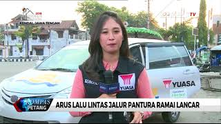 Kamis (14/6) Sore, Arus Lalin Jalur Pantura Ramai Lancar