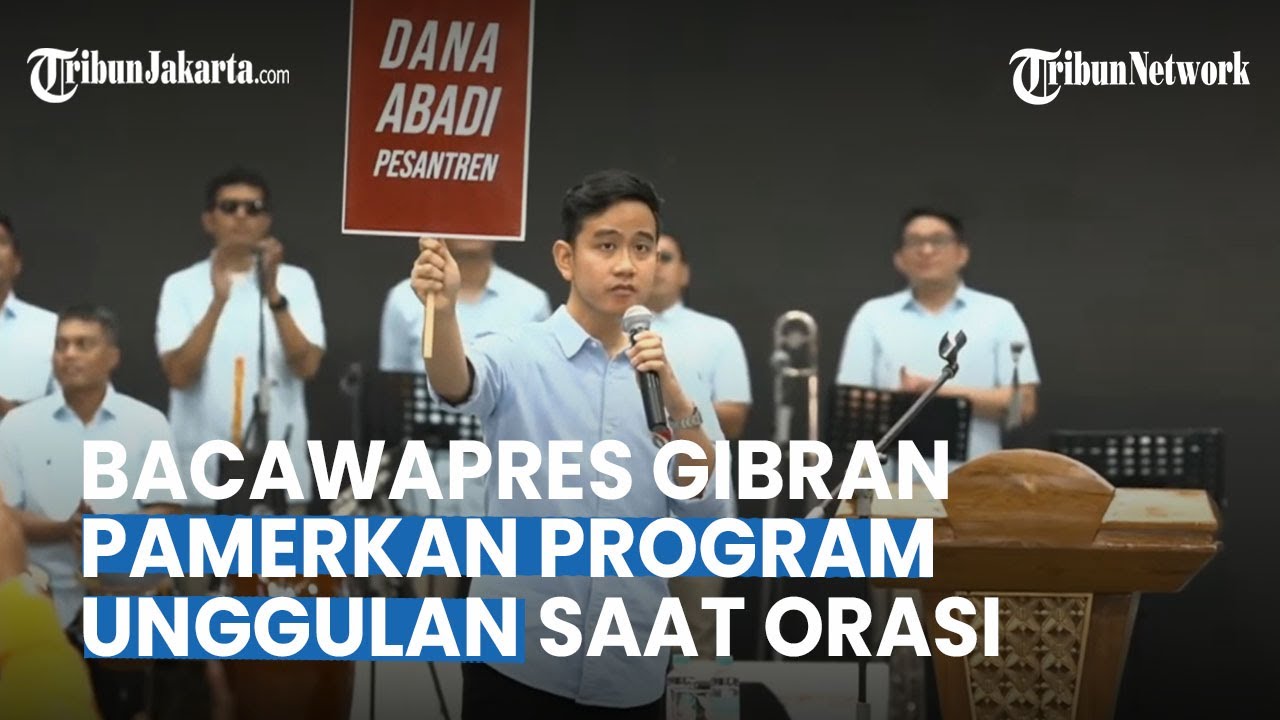 ORASI GIBRAN PAMERKAN Program Kerja Jika Terpilih Di Pilpres 2024 ...