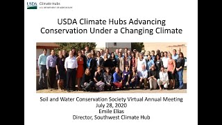 USDA Climate Hubs Advancing Conservation Under a Changing Climate
