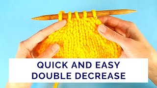 Quick and Easy Way to Decrease Two Stitches - Simplified SSSK