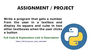 Python GUI Tutorial: How to Create a Square and Cube Calculator
