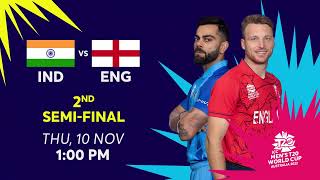 The 2nd knockout #BigGame #England vs #India Watch LIVE on #ASports + #ARYZAP