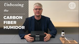 Unboxing the Digital Carbon Fiber Humidor by Case Elegance (Old Version 2019)