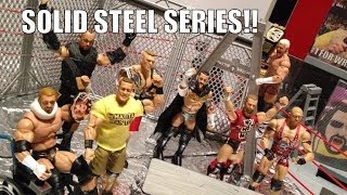 GTS WRESTLING: Solid Steel SERIES!! WWE Mattel Elite action figure matches animation