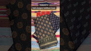 Cotton tissue ajrak Garthi saris