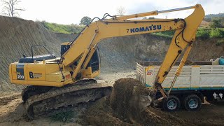 ระเบิดพลัง ⚒️⚒️⚒️ รถแบคโฮ KOMATSU PC 200-7 ขุดหินเจาะดานกระจาย งัดสู้สุดกำลัง 💥💥💥