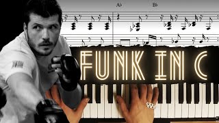 Funky in C │ Blues Piano Lesson #9