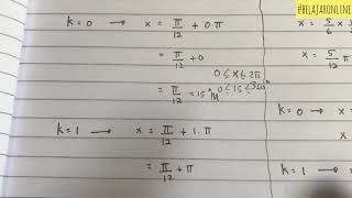 [Part 2] Persamaan trigonometri dasar bentuk phi #belajaronline