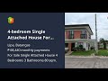 4-bedroom Single Attached House For Sale in Lipa Batangas