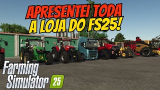 Mostrei TODA a LOJA de VEÍCULOS e IMPLEMENTOS do FS25!