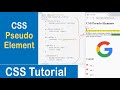 #32 CSS Pseudo-Elements | First-Line | First-Letter | Before | After | CSS Tutorial